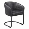 Aviano 5 Piece Round Dining Set in Gunmetal Finish by Coaster - 108291 - Image 3 of 0