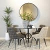 Aviano 5 Piece Round Dining Set in Gunmetal Finish by Coaster - 108291 - Image 1 of 0