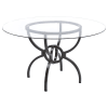 Aviano 5 Piece Round Dining Set in Gunmetal Finish by Coaster - 108291 - Image 2 of 0