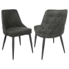 Aviano 5 Piece Round Dining Set in Gunmetal Finish by Coaster - 108291 - Image 4 of 0