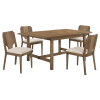 Crestmore 5 Piece Rectangular Dining Set in Walnut Finish by Coaster - COA-108571 - Image 2 of 0
