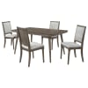 Onslow 5 Piece Rectangular Dining Set in Dark Brown Finish by Coaster - COA-108621 - Image 2 of 0