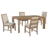 Bruner 5 Piece Rectangular Dining Room Set in Natural Brown Finish by Coaster - COA-109101 - Image 2 of 0