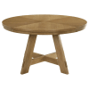 Danvers 5 Piece Round Dining Room Set in Brown Oak and Latte Finish by Coaster - COA-109150 - Image 4 of 0
