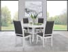 Judd 5 Piece Round Dining Room Set in Pearl White Finish by Coaster - COA-109330 - Image 1 of 0