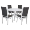 Judd 5 Piece Round Dining Room Set in Pearl White Finish by Coaster - COA-109330 - Image 2 of 0