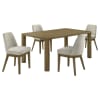 Castlewood 5 Piece Rectangular Dining Room Set in Brown Oak Finish by Coaster - COA-109351 - Image 2 of 0