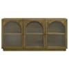 Castlewood Sideboard with Arched Glass Doors in Brown Oak Finish by Coaster - COA-109355 - Image 3 of 0