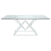 Beaufort 6 Piece Dining Set in Chrome Finish by Coaster - 109451 - Image 3 of 0