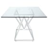 Beaufort 6 Piece Dining Set in Chrome Finish by Coaster - 109451 - Image 4 of 0