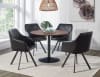 Cora 5 Piece Dining Set in Black Finish by Coaster - 110280-B - Image 1 of 0