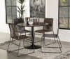 Cora 5 Piece Dining Set in Black Finish by Coaster - 110280-R - Image 1 of 0