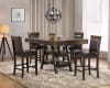 Dewey Counter Height Table 5 Piece Dining Set in Walnut Finish by Coaster - 115208 - Image 1 of 0