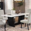 Osborne White Marble Top Table 5 Piece Dining Set in Rustic Espresso Finish by Coaster - 115511 - Image 3 of 0