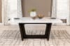 Osborne White Marble Top Table 5 Piece Dining Set in Rustic Espresso Finish by Coaster - 115511 - Image 4 of 0
