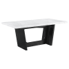 Osborne White Marble Top Table 5 Piece Dining Set in Rustic Espresso Finish by Coaster - 115511 - Image 5 of 0