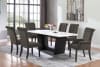 Osborne White Marble Top Table 7 Piece Dining Set in Rustic Espresso Finish by Coaster - 115511 - Image 1 of 0