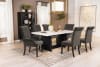 Osborne White Marble Top Table 7 Piece Dining Set in Rustic Espresso Finish by Coaster - 115511 - Image 2 of 0