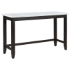 Toby Rectangular Marble Top Counter Height Table 3 Piece Set in Espresso Finish by Coaster - 115528 - Image 3 of 0