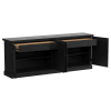 Florence 4-Door Dining Sideboard Buffet in Distressed Black Finish by Coaster - COA-115535 - Image 3 of 0