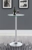 Abiline 3 Piece Round Glass Top Bar Set in Chrome Finish by Coaster - COA-120341 - Image 1 of 0
