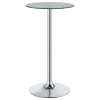 Abiline 3 Piece Round Glass Top Bar Set in Chrome Finish by Coaster - COA-120341 - Image 2 of 0