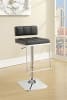 Abiline 3 Piece Round Glass Top Bar Set in Chrome Finish by Coaster - COA-120341 - Image 4 of 0