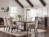 Phelps 5 Piece Trestle Table Dining Set in Antique Noir Finish by Coaster - 121231-5 - Image 1 of 0