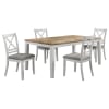 Hollis 5 Piece Rectangular Dining Room Set in Brown and White Finish by Coaster - COA-122241 - Image 3 of 0