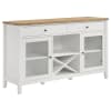 Hollis Two Door Farmhouse Sideboard in Brown and White Finish by Coaster - COA-122245 - Image 2 of 0