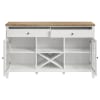 Hollis Two Door Farmhouse Sideboard in Brown and White Finish by Coaster - COA-122245 - Image 4 of 0