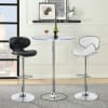 Thea LED Bar Table 3 Piece Set in Chrome Finish by Coaster - 122400 - Image 1 of 0