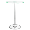 Thea LED Bar Table 3 Piece Set in Chrome Finish by Coaster - 122400 - Image 5 of 0