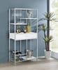 Figueroa 5-Shelf LED Wine Storage Bar Cabinet in White High Gloss Finish by Coaster - COA-182034 - Image 1 of 0