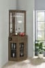 Alviso Corner Bar Cabinet in Rustic Oak Finish by Coaster - 182303 - Image 1 of 0