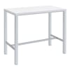 Natividad 5 Piece Bar Set in White High Gloss and Chrome Finish by Coaster - 182525 - Image 3 of 0