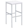 Natividad 5 Piece Bar Set in White High Gloss and Chrome Finish by Coaster - 182525 - Image 4 of 0