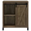 Arlington Sliding Door Home Bar Wine Cabinet in Rustic Oak Finish by Coaster - COA-182852 - Image 4 of 0