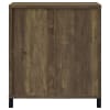 Arlington Sliding Door Home Bar Wine Cabinet in Rustic Oak Finish by Coaster - COA-182852 - Image 5 of 0