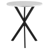 Kenzo Round Metal Top Bar Table 3 Piece Set in Silver and Sandy Black Finish by Coaster - 182861 - Image 2 of 0
