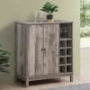 Cheyenne 2 Door Home Bar Wine Cabinet in Weathered Acacia Finish by Coaster - COA-183600 - Image 1 of 0