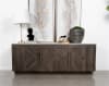 Dennis Marble Top 3-Door Sideboard Buffet in Tobacco Grey and White Marble Finish by Coaster - COA-190655 - Image 2 of 0