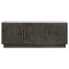Dennis Marble Top 3-Door Sideboard Buffet in Tobacco Grey and White Marble Finish by Coaster - COA-190655 - Image 4 of 0