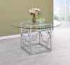 Mischa 5 Piece Dining Set in Silver Finish by Scott Living - 190701 - Image 2 of 0