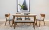 Everett 6 Piece Dining Set in Natural Walnut Finish by Coaster - 192761-6 - Image 1 of 0