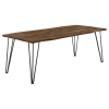 Neve Live Edge Table 5 Piece Dining Set in Sheesham Grey Finish by Coaster - 193861 - Image 2 of 0