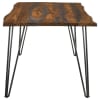 Neve Live Edge Table 5 Piece Dining Set in Sheesham Grey Finish by Coaster - 193861 - Image 4 of 0