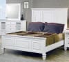 Sandy Beach Panel Bed 6 Piece Bedroom Set in White Finish by Coaster - 201301 - Image 2 of 0