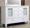 Sandy Beach Dresser in White Finish by Coaster - 201303 - Image 2 of 0