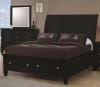 Sandy Beach 5 Drawer Chest in Black Finish by Coaster - 201325 - Image 4 of 0